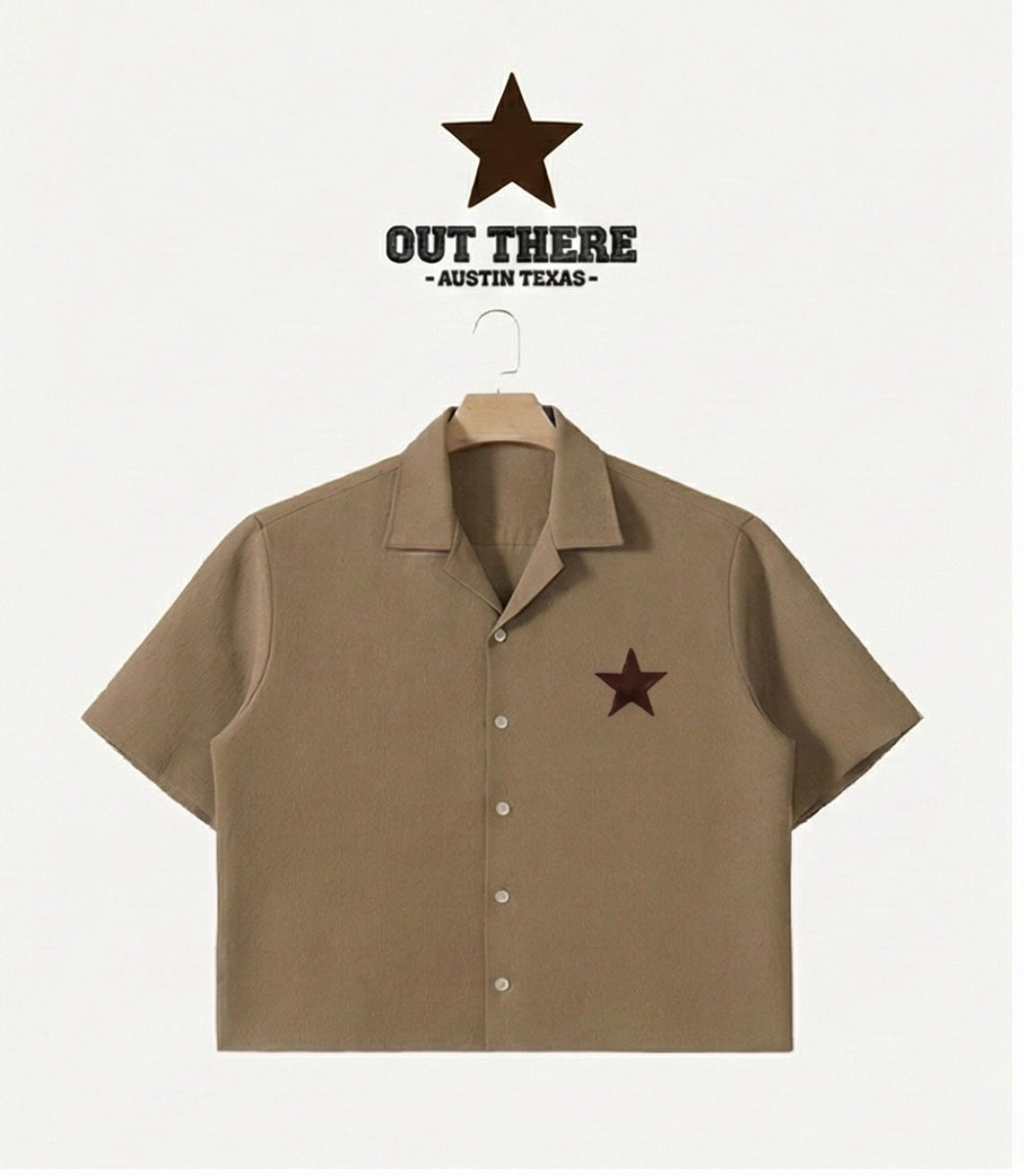 Linen Pearl Snap Camp Shirt