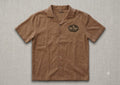 Pearl Snap Camp Shirt — green patch front